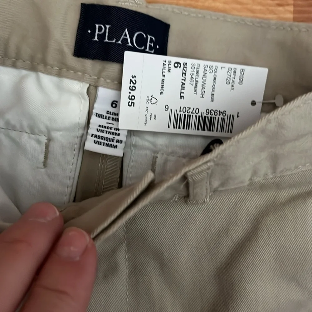The Children's Place Boys Stretch Skinny Chino Pants Size 6 Slim